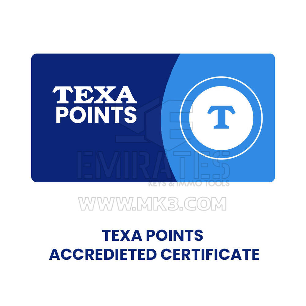 TEXA POINTS ACCREDIETED CERTIFICATE