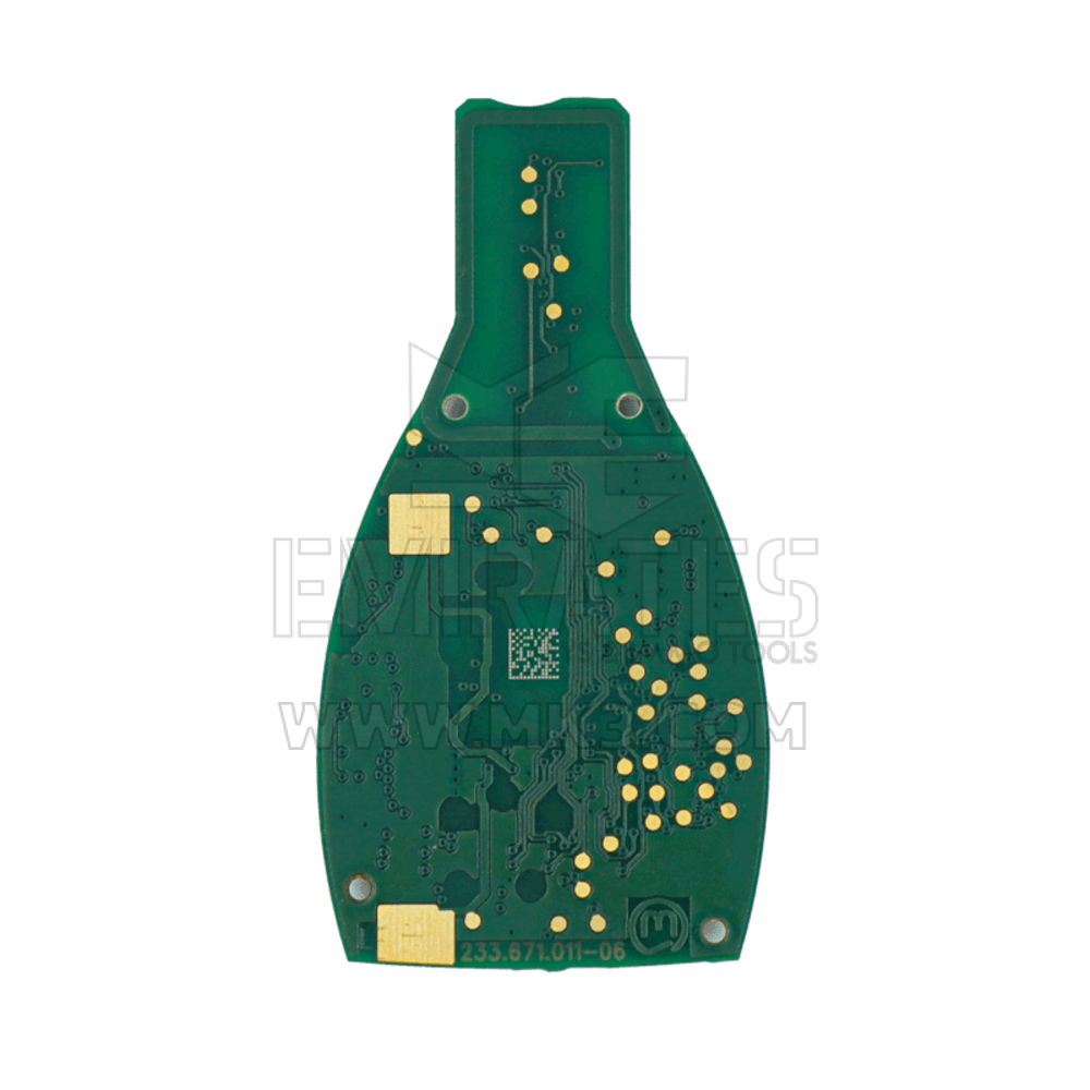 Nouveau Mercedes FBS4 PCB Original de Télécommande intelligente 3 boutons 433 MHz avec coque de rechange prête à programmer | Clés Emirates