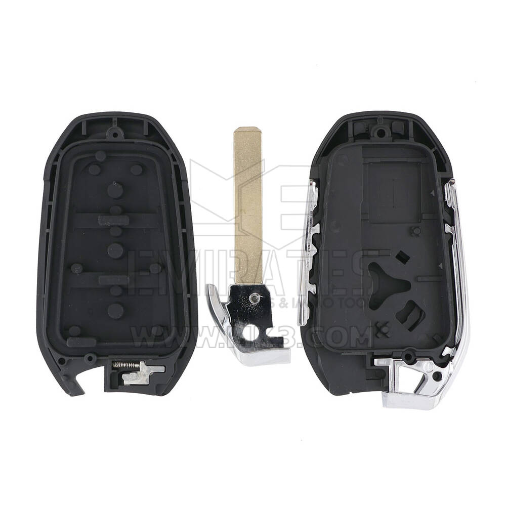 New Aftermarket Peugeot 2022 Smart Remote Key Shell 3 Buttons (Sedan Trunk) Key Profile: VA2 | Emirates Keys