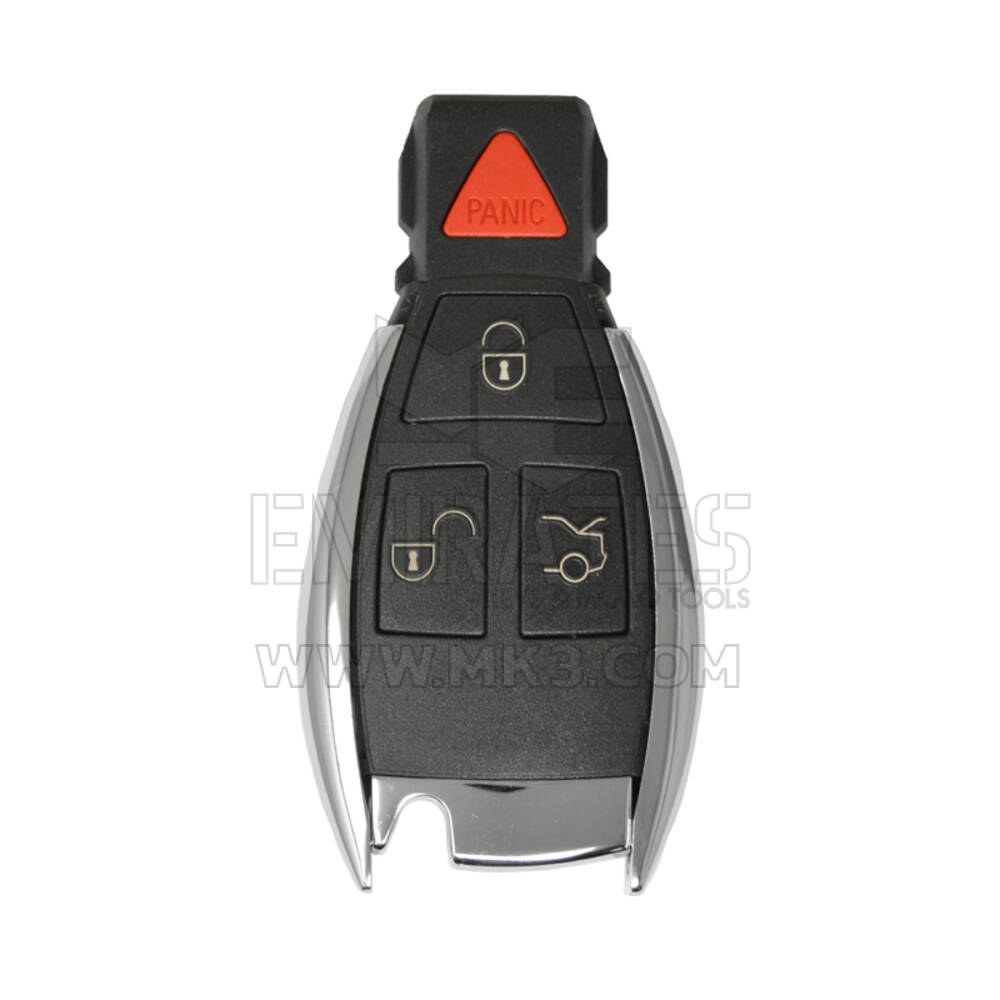 Mercedes Chrome Key Shell 3+1 Button Modified for NEC Board