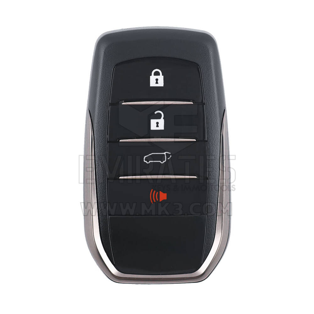 Keydiy KD Универсальный смарт-ключ с дистанционным управлением 3+1 кнопки Toyota Тип ZB35-4 (без канавки для логотипа)