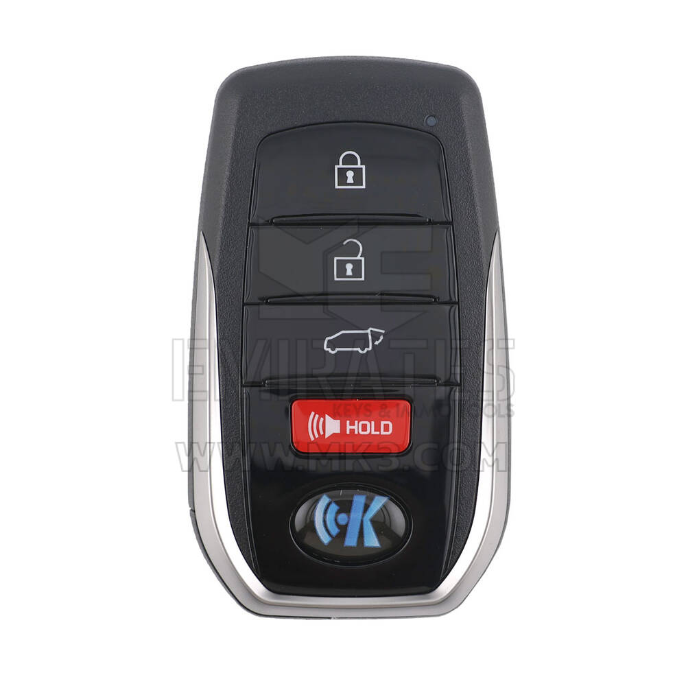 Keydiy KD Универсальный смарт-ключ с дистанционным управлением 3+1 кнопки Toyota Тип TB01-4 (глянцевый)