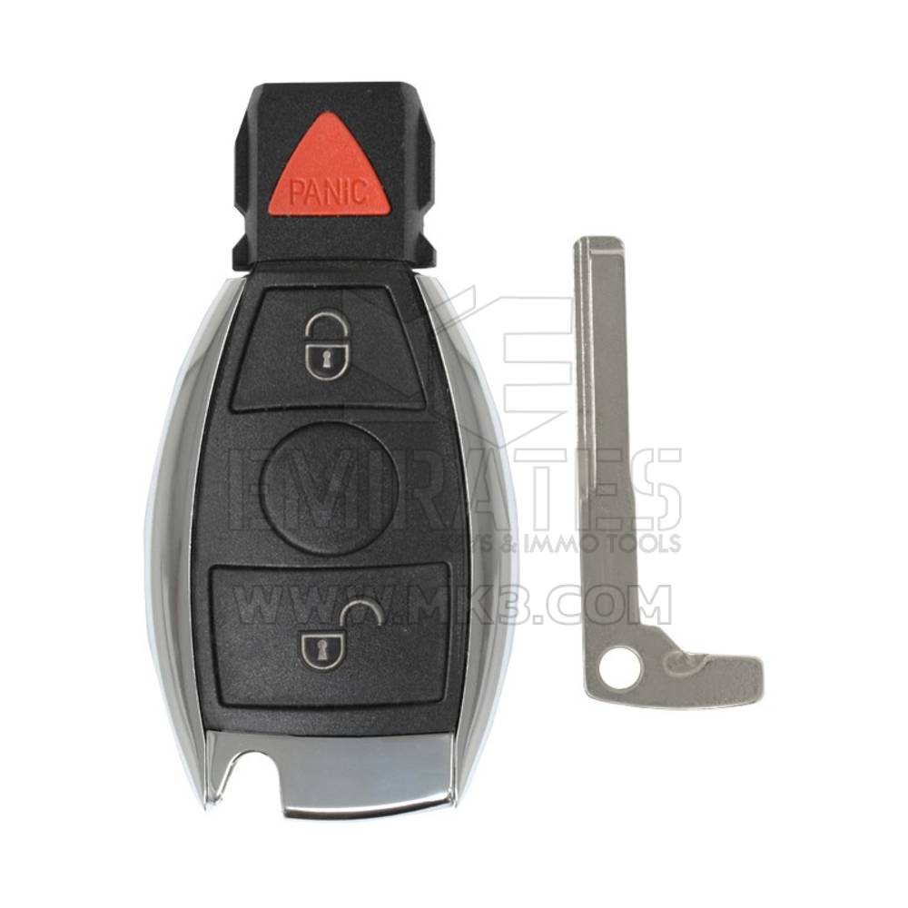 High Quality Mercedes BGA Chrome Remote Key Shell 2+1 Button, Emirates Keys Remote key cover, Key fob shells replacement at Low Prices.