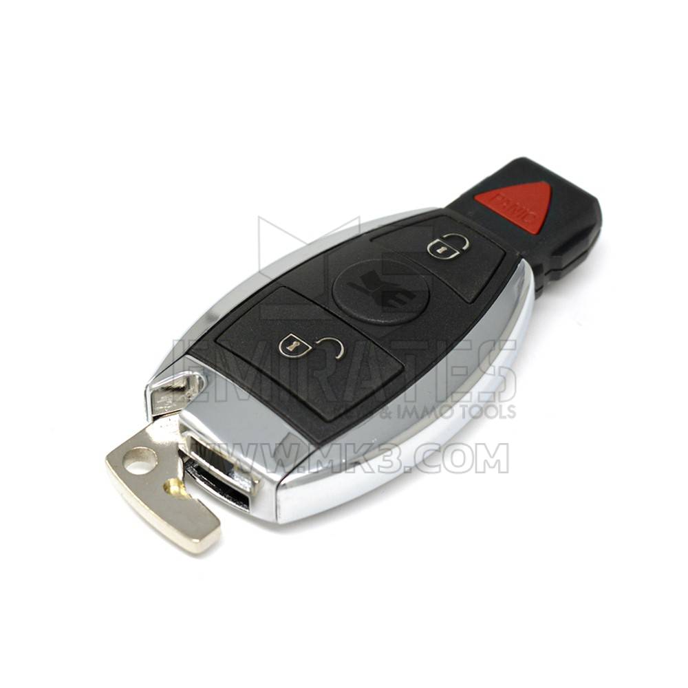 New Aftermarket Mercedes BGA Chrome Remote Key Shell 2+1 Buttons