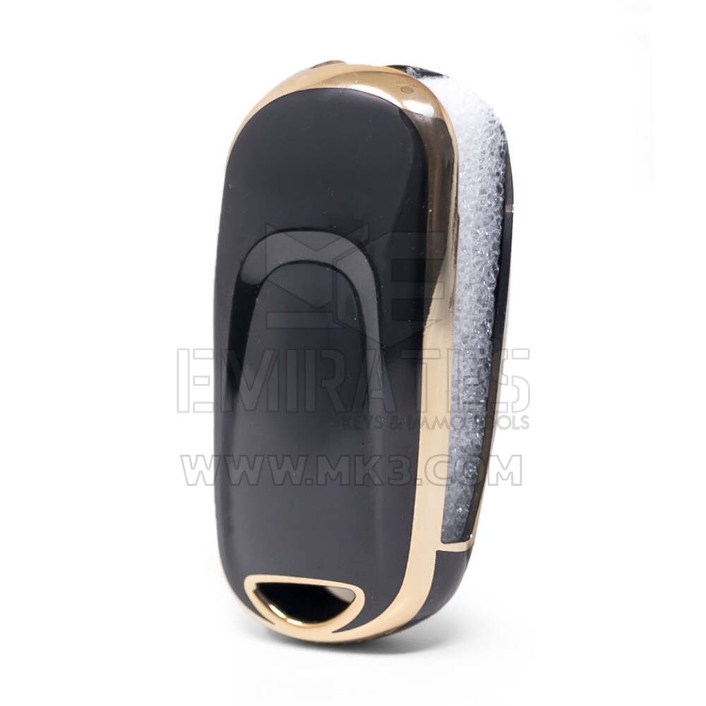 غطاء نانو لمفتاح ريموت بويك بأربعة أزرار، لون أسود، إطار فضي، BK-B11J | MK3