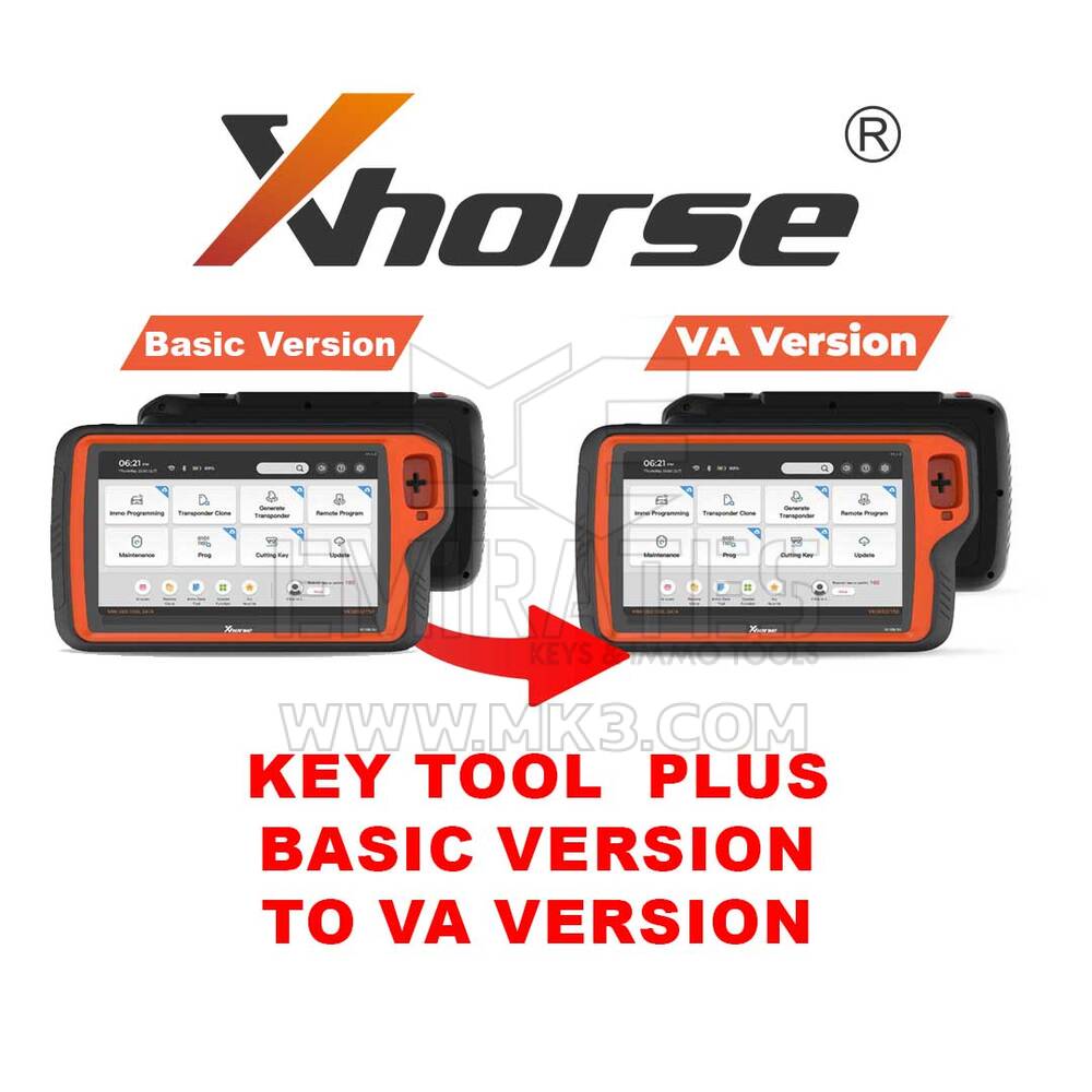 Xhorse - Key Tool Plus Basic Version to VA Version