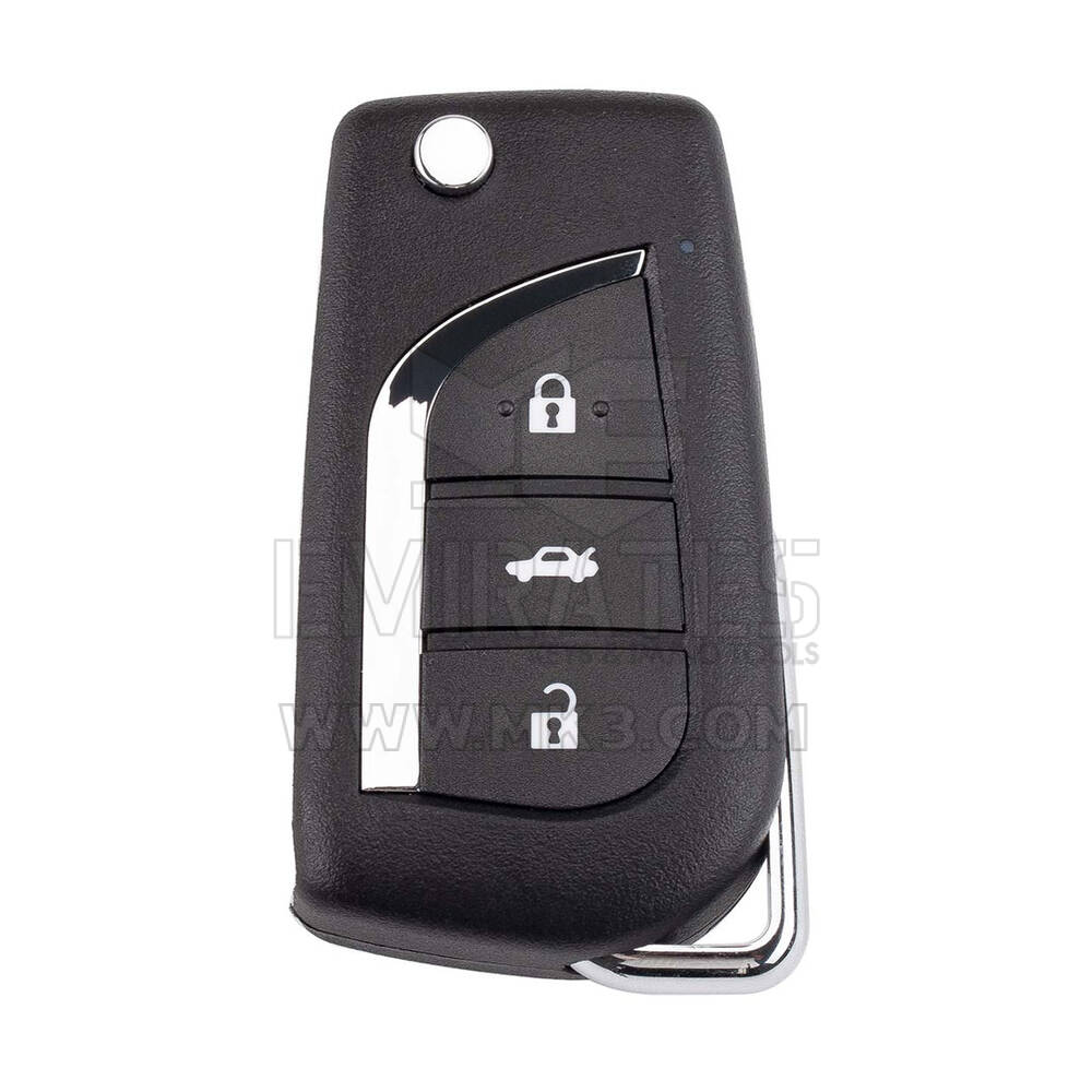 Llave remota con cable Xhorse VVDI2 de 3 botones para Toyota, modelo XKTO20EN
