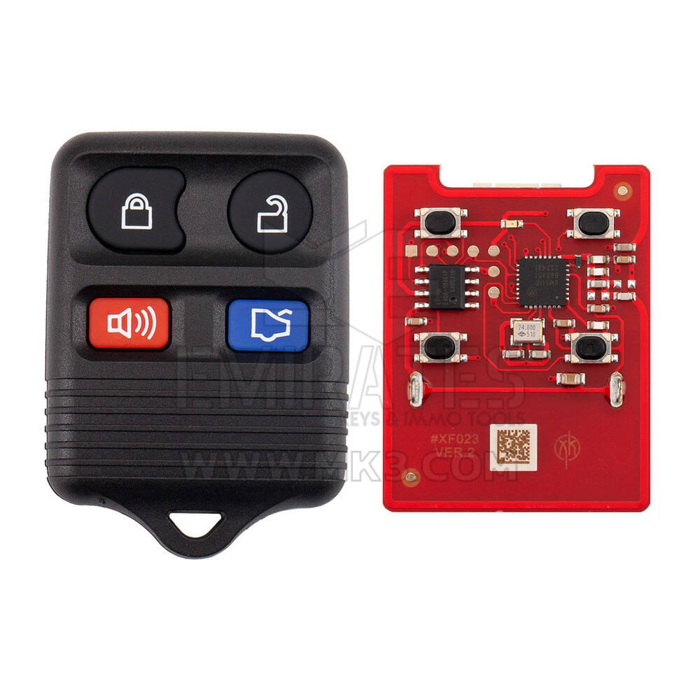 New Xhorse VVDI Key Tool VVDI2 Wire Remote Key 3+1 Button Ford Medal Type XKFO22EN 2nd Generation ( New Version of XKFO02EN ) | Emirates Keys