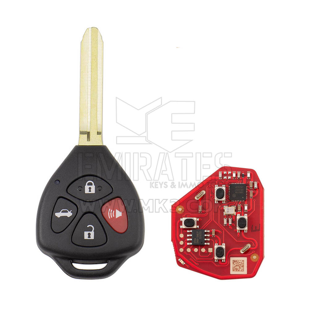 New Xhorse VVDI Key Tool VVDI2 Wire Remote Key 3+1 Button Toyota Type XKTO22EN 2nd Generation ( New Version of XKTO02EN ) | Emirates Keys