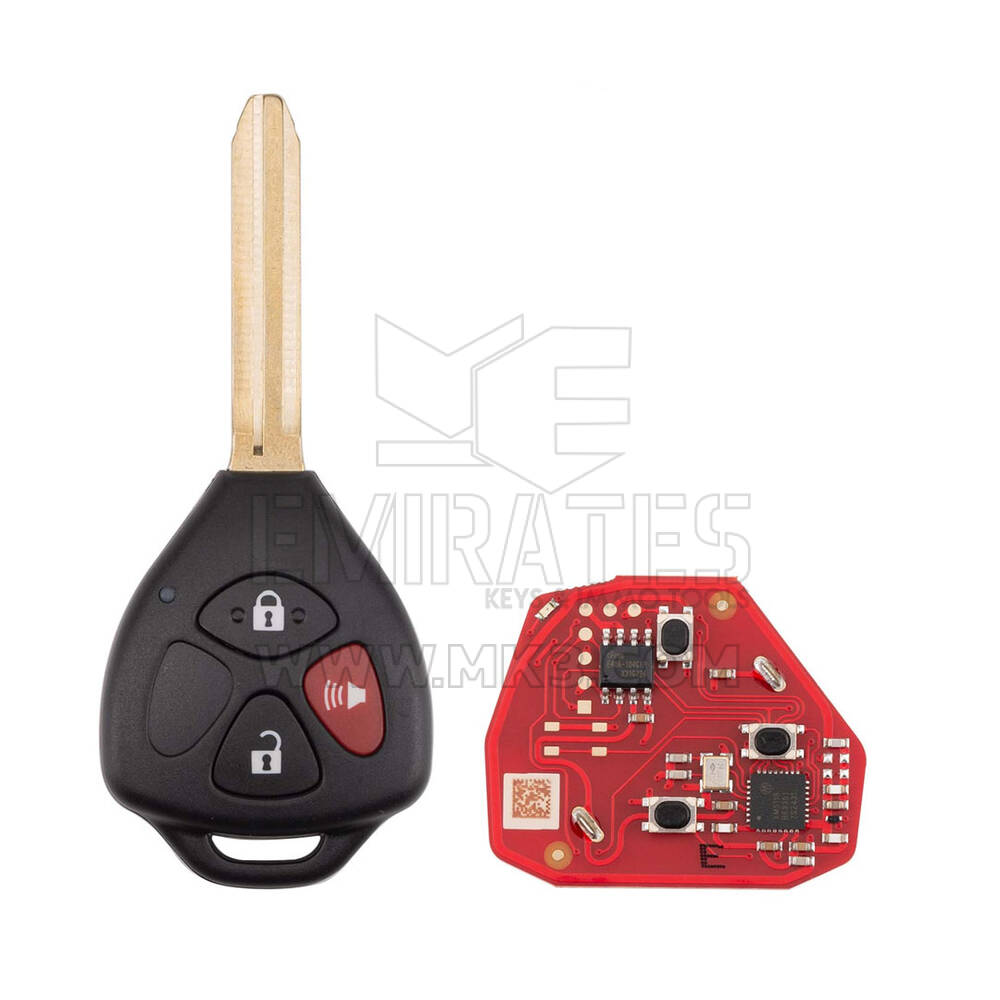 New Xhorse VVDI Key Tool VVDI2 Wire Remote Key 2+1 Button Toyota Type XKTO24EN 2nd Generation ( New Version of XKTO04EN ) | Emirates Keys