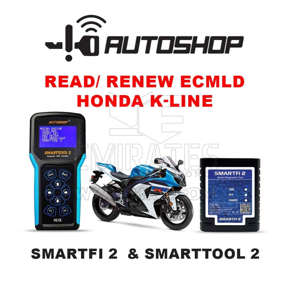 قراءة/تجديد ECMilD هوندا K-line لـ Smartfi 2 وSmarttool 2 في متجر السيارات