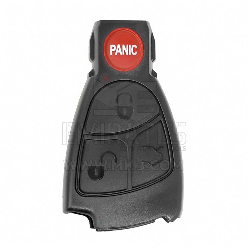 Mercedes Benz Smart Key Remote Shell Noir 3 + 1 Bouton sans support de batterie