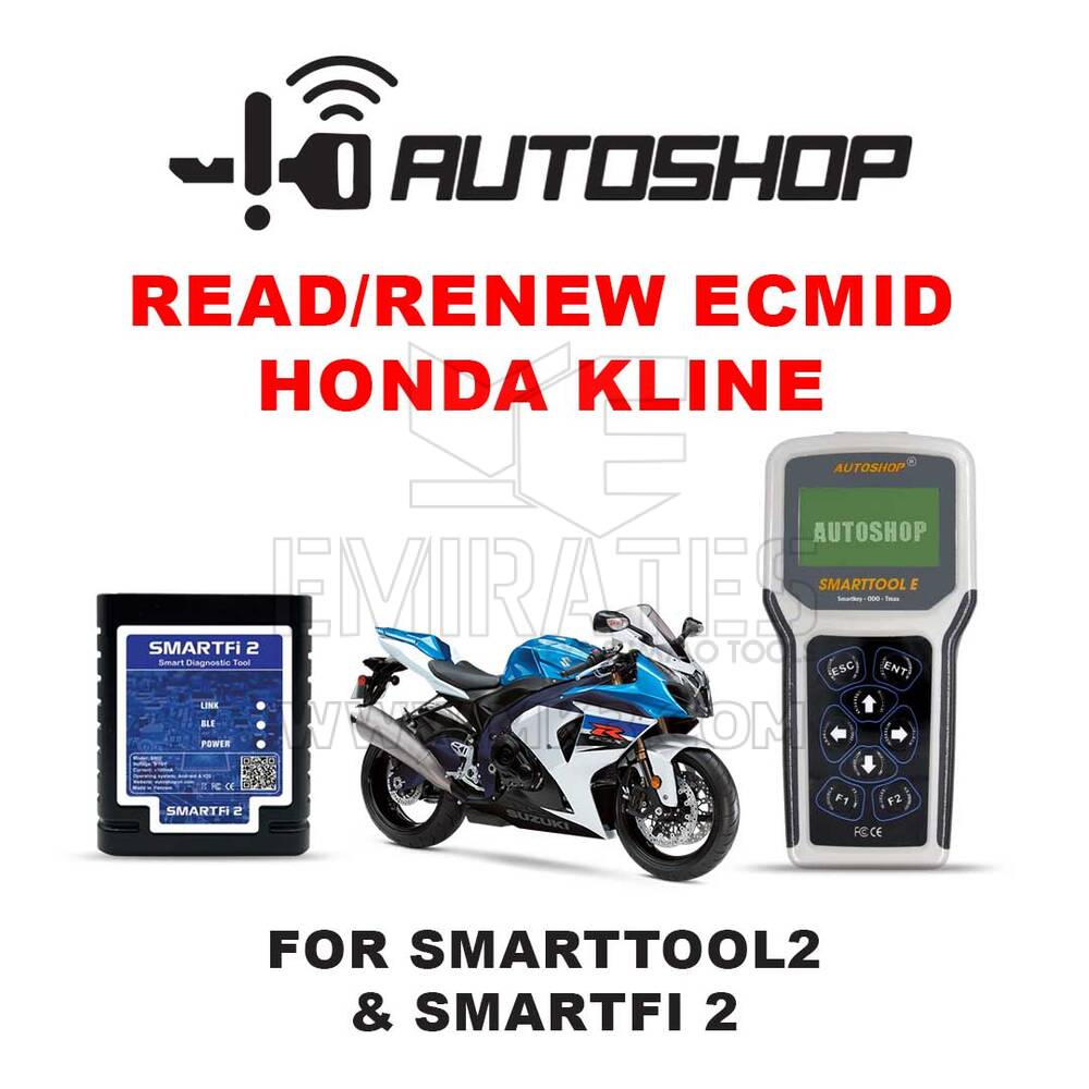 قراءة/تجديد ECMID من Autoshop لهوندا كلاين لـ SMARTTOOL2 SMARTFi 2