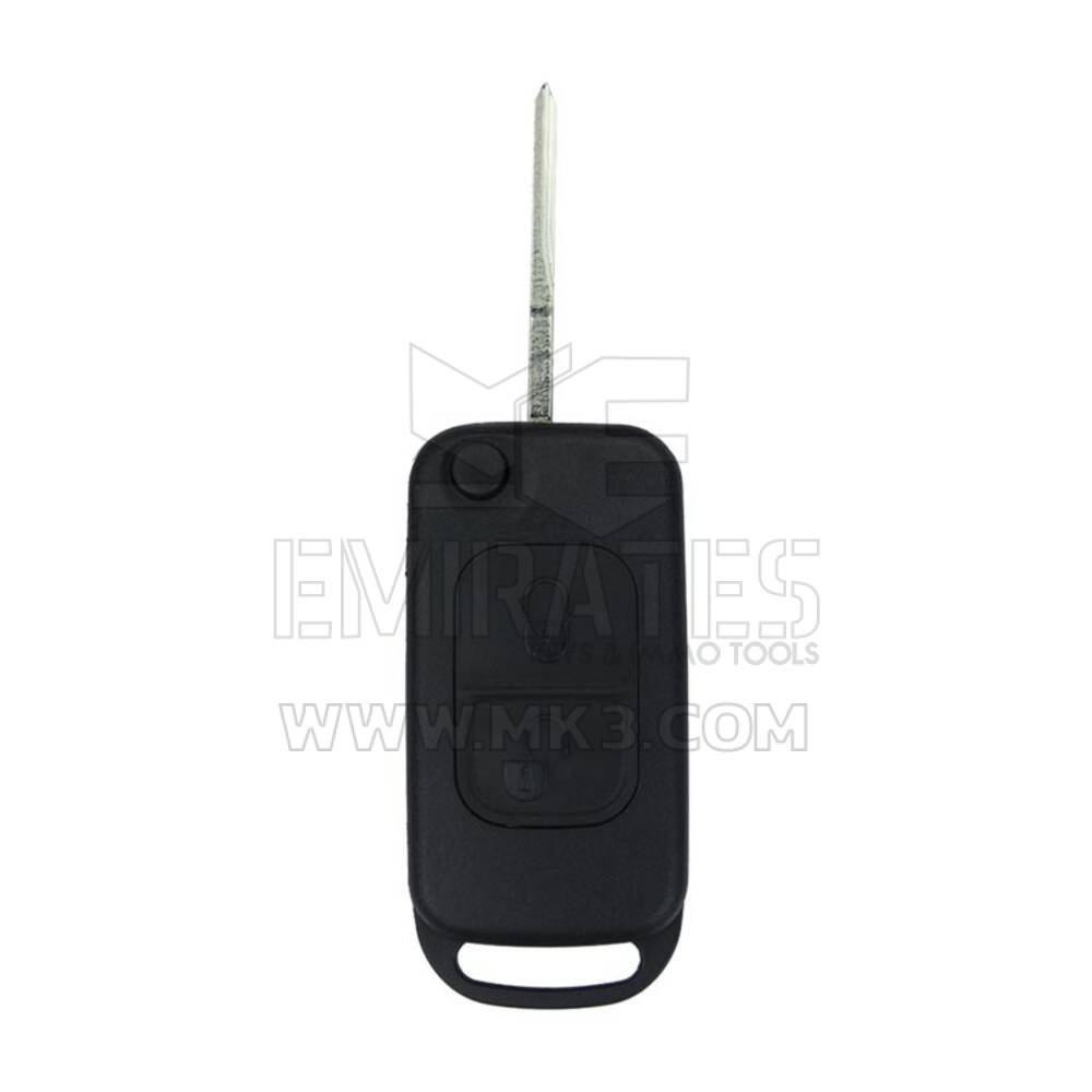Mercedes Benz Flip Remote Key Shell 2 botones HU64 Blade Alta calidad, cubierta de llave remota Emirates Keys, reemplazo de carcasas de llavero a precios bajos.