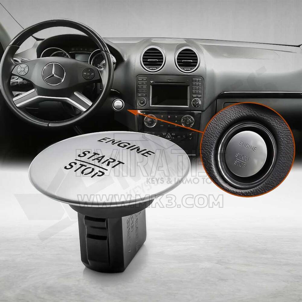 Mercedes Benz Engine Start Stop Button Genuine/OEM For Key Less go Proximity Vehicles FITS ALL STANDARD MERCEDES-BENZ MODELS |Emirates Keys