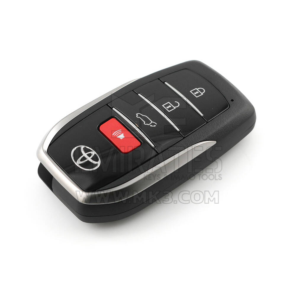 Télécommande intelligente d'origine 3+1 boutons pour Toyota Land Cruiser GR 2022-2024, 433,58/434,42 MHz, comme neuve. Référence OEM : 8990H-60401 / 8990H-60421, ID FCC : B3N2K2R | Emirates Keys