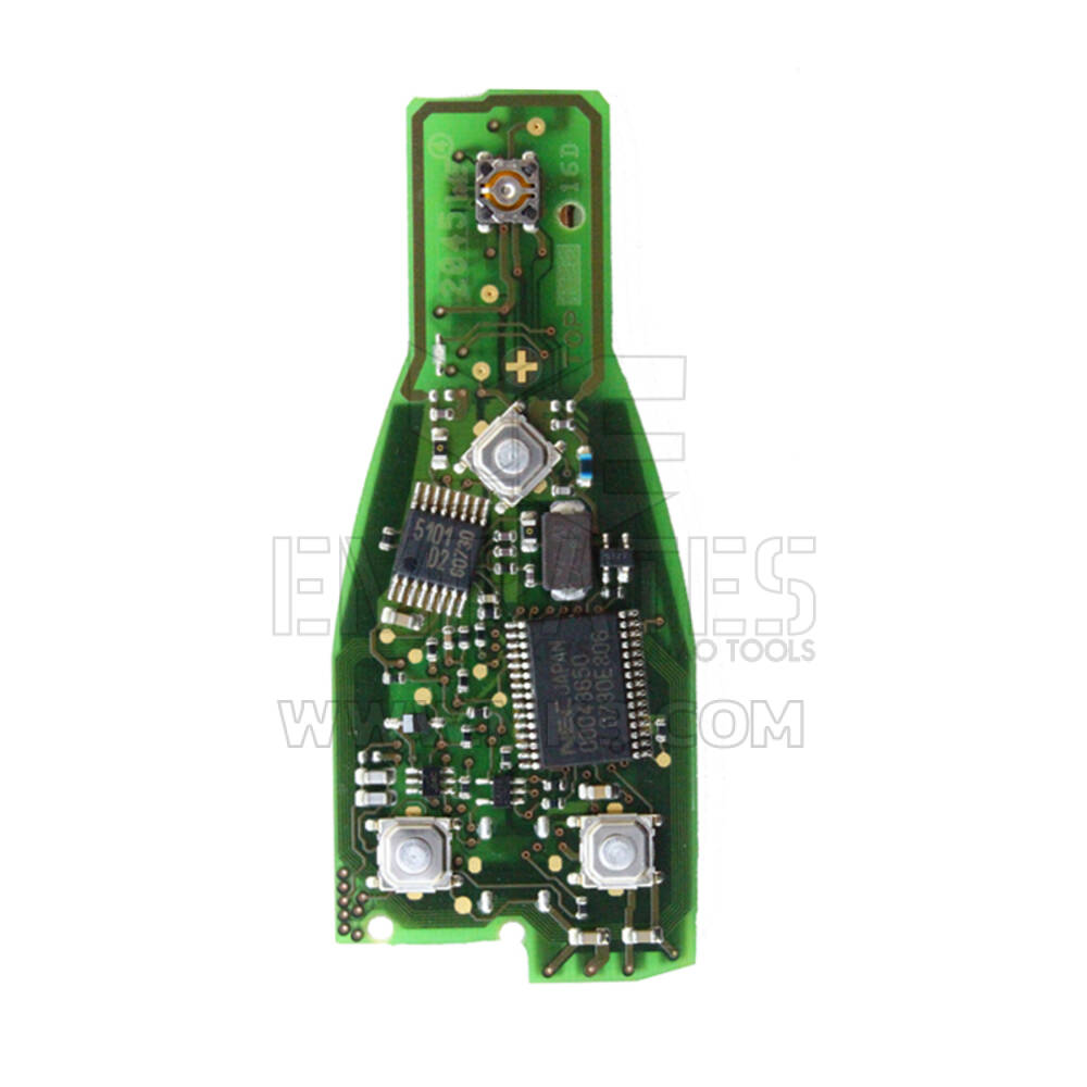 Mercedes Benz 221-164 2006-2010 Llave Inteligente Original PCB 3 Botones 433MHz Versión 08