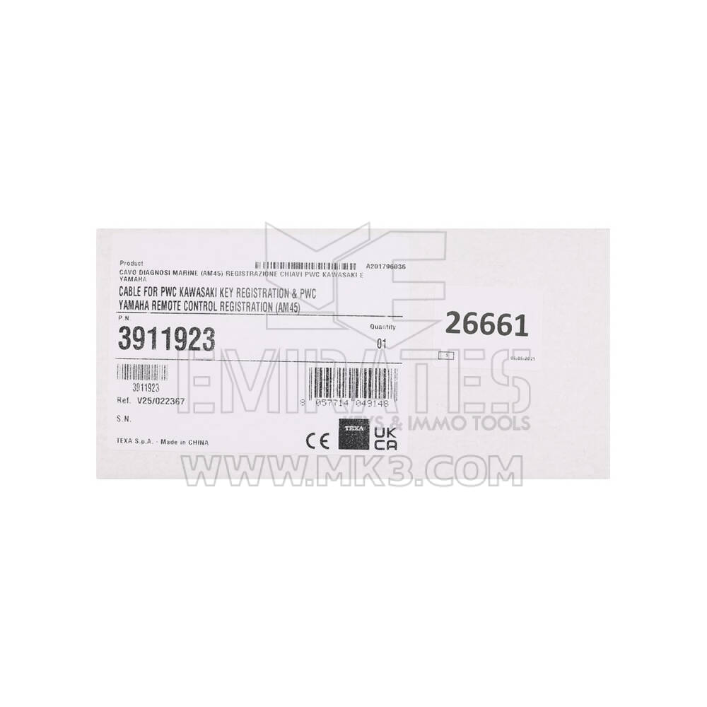 Новый Texa Marine 3911923 – регистрация ключа Kawasaki PWC и регистрация пульта дистанционного управления Yamaha PWC. Работает с интерфейсом транспортного средства Texa NAVIGATOR TXB 2 | Emirates Keys
