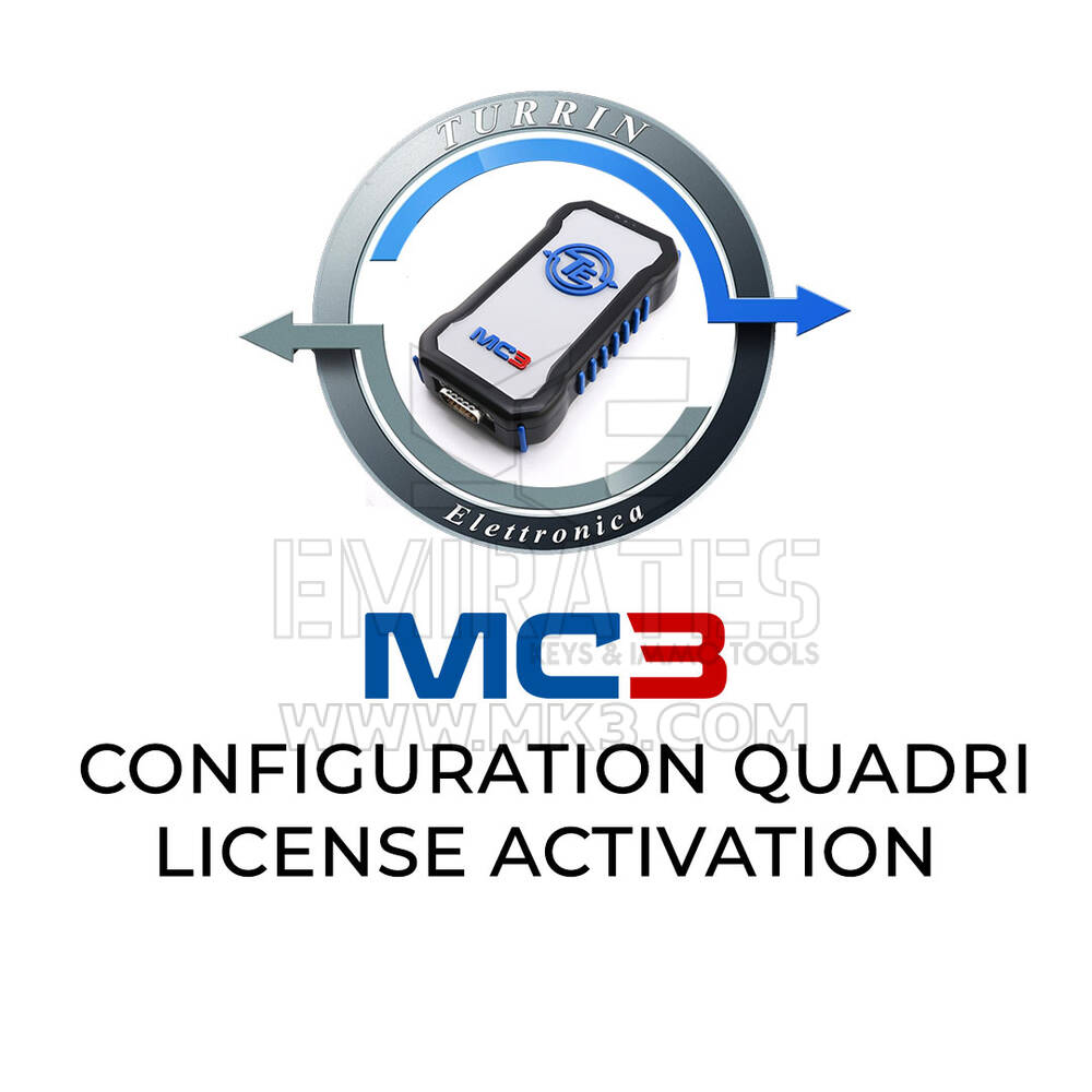 Turrin Elettronica MC3 Yapılandırma QUADRI lisansı Etkinleştirme