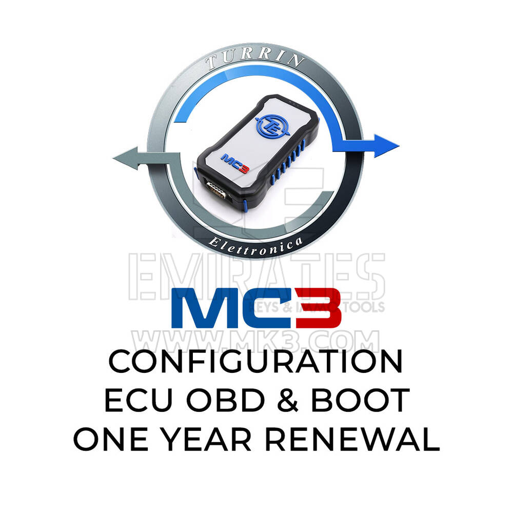 تجديد وحدة التحكم الإلكترونية (ECU) ووحدة التمهيد (BOOT) من Turrin Elettronica MC3 لمدة عام واحد