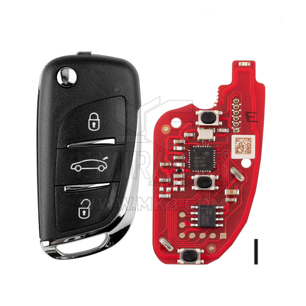 Clé télécommande Xhorse VVDI 2, 3 boutons, XKDS20EN 2e génération (nouvelle version de XKDS00EN) | Emirates Keys