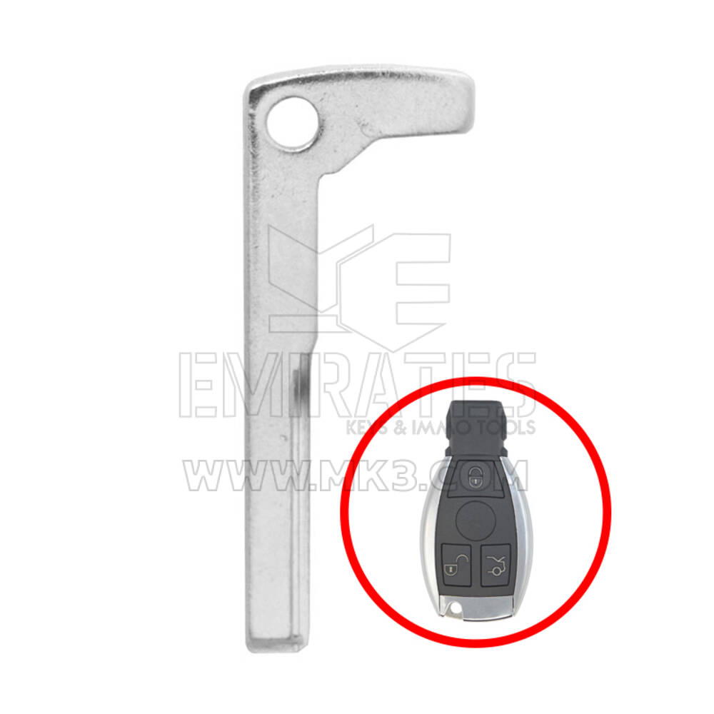 Hoja de emergencia Mercedes HU64 para Chrome Smart Remote Key