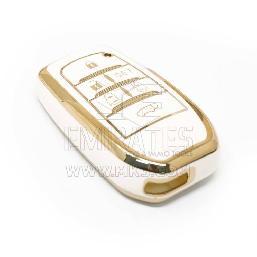 New Aftermarket Nano Cobertura de Alta Qualidade Para Toyota Smart Remote Key 6 Botões Cor Branca A11J6H | Chaves dos Emirados