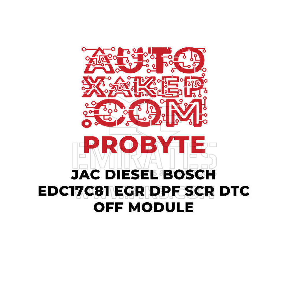 Módulo ProByte JAC Diesel Bosch EDC17C81 EGR DPF SCR DTC OFF