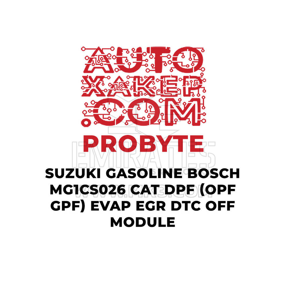 Modulo ProByte Suzuki Benzina Bosch MG1CS026 CAT DPF (OPF GPF) EVAP EGR DTC OFF