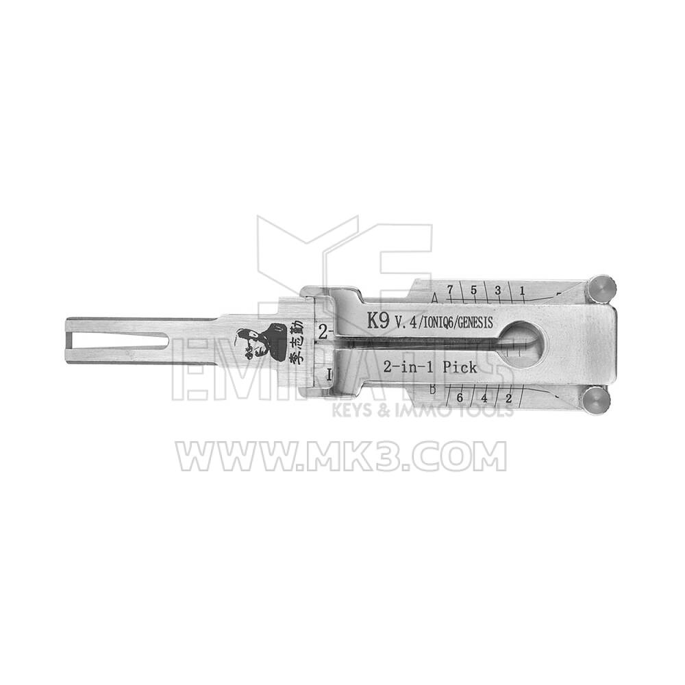 Lishi K9-V4 original para Ioniq6, Genesis com recorte, compatível com versões anteriores do K9 V2 - padrão