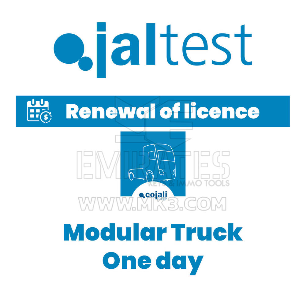 Jaltest 29048 Modular Truck - Renewal of licence of use - One day
