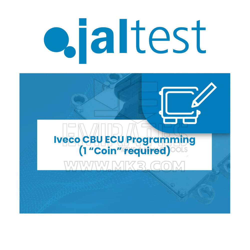 Programmation du calculateur Iveco CBU Jaltest JCS - 70810032 (1 « pièce » requise)