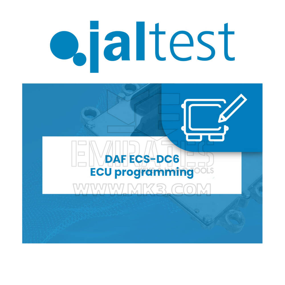Jaltest JCS - 70810043 Programação de ECU DAF ECS-DC6