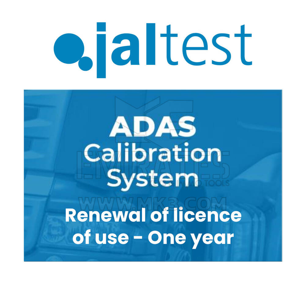 Jaltest ADAS - 29787 Renouvellement de licence d'utilisation - Un an