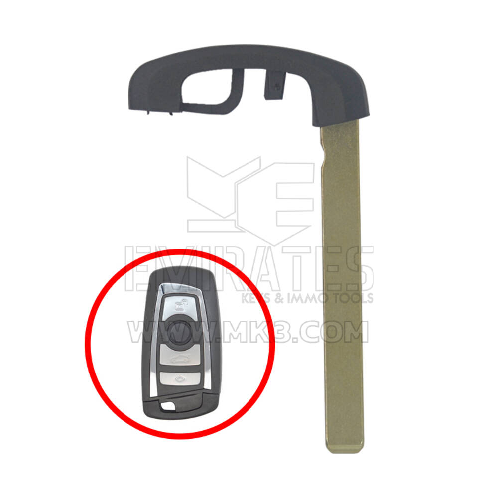 BMW CAS4 HU100R Smart Remote Key Blade Black Color