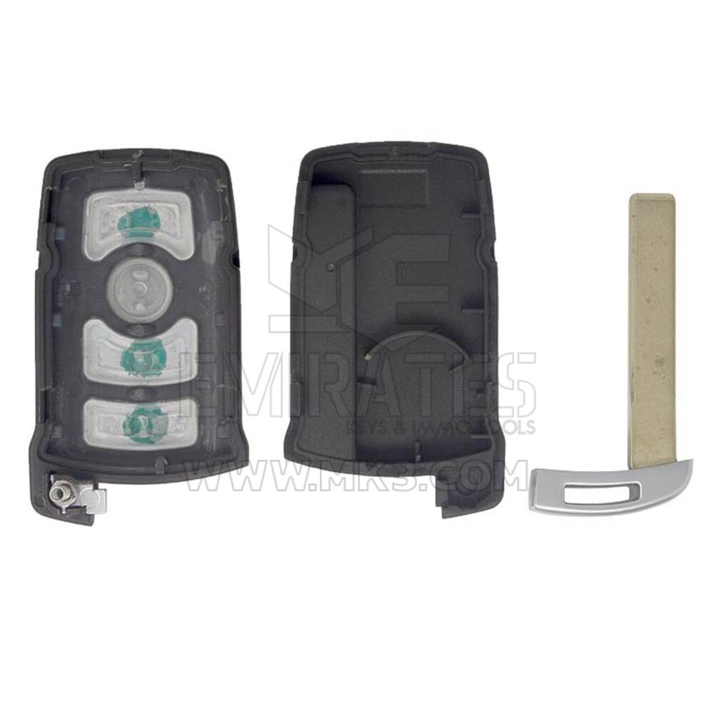 Novo aftermarket BMW CAS1 Remote Key Shell 4 botões prata - Emirates Keys Caixa remota, tampa da chave remota do carro, substituição de conchas de chaveiro a preços baixos.