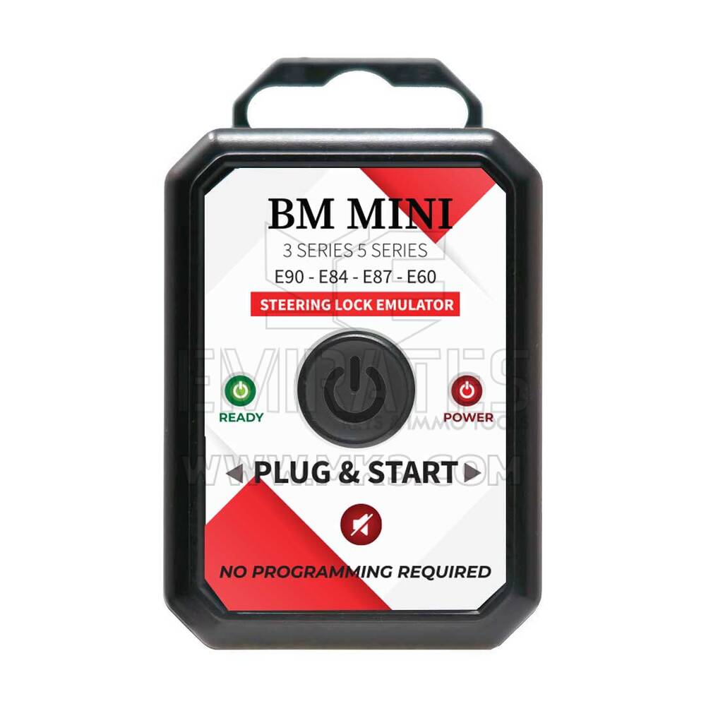 Emulador BMW - Emulador Mini Cooper, E60 - E84 - E87 - E90 3 Series 5 Series ELV ESL Steering Lock Emulator Simulador Plug and Start, sem necessidade de adaptação - Emuladores Emirates Keys