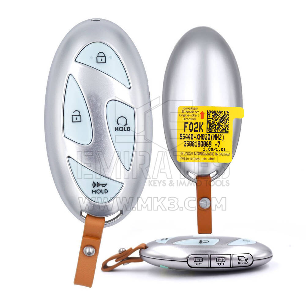 Оригинальный смарт-ключ для Hyundai Nexo NH2 2025 года, 6+1 кнопка, 433 МГц, 95440-XH020