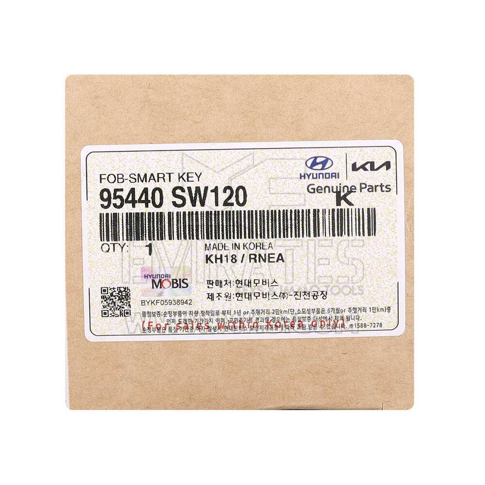 New Kia PV5 2026 Genuine / OEM Smart Remote Key 3+1 Buttons 433MHz OEM Part Number: 95440-SW120, 95440SW120 | Emirates Keys