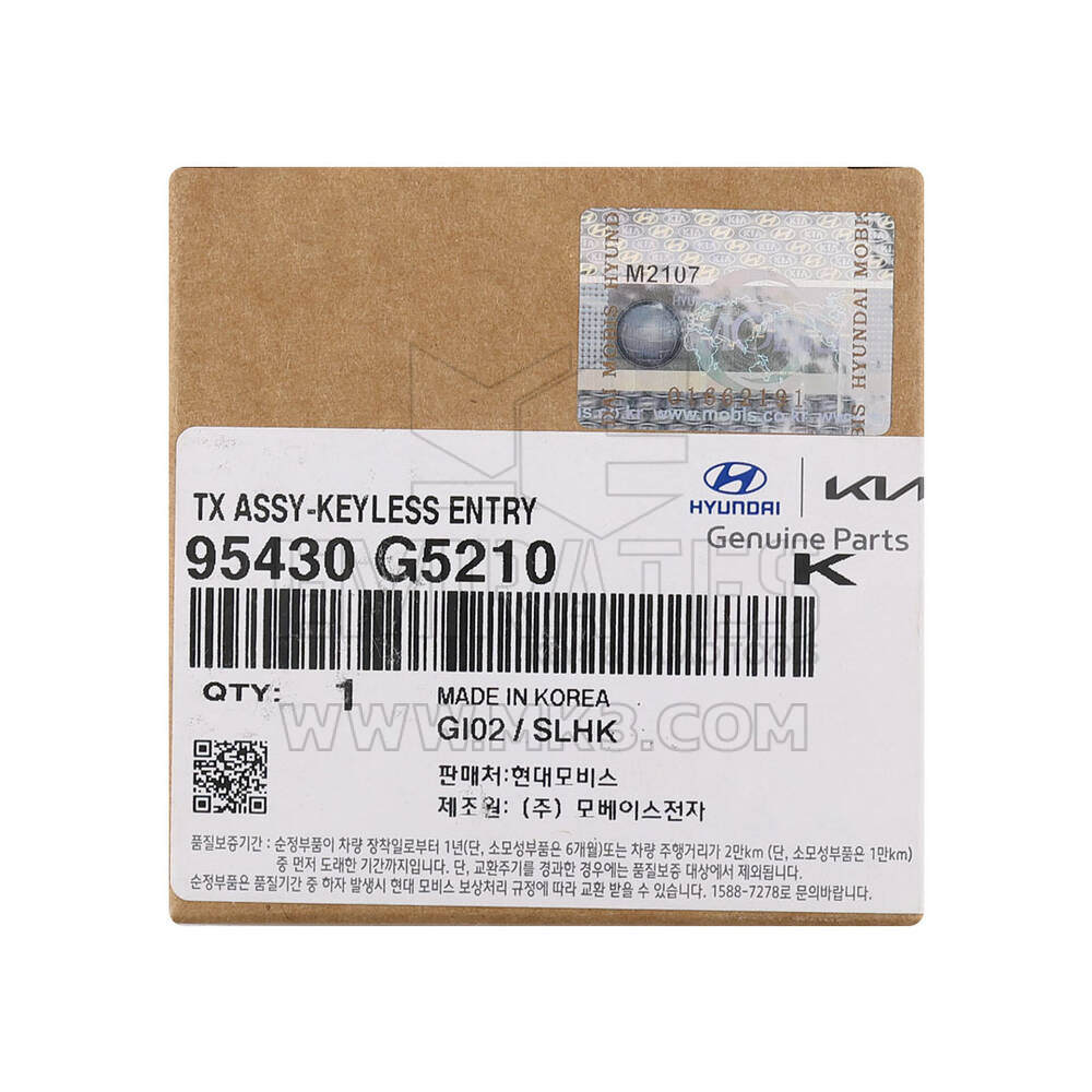 New KIA Niro 2022 Genuine / OEM Flip Remote Key 3+1 Buttons 433MHz OEM Part Number: 95430-G5210, 95430G5210 | Emirates Keys