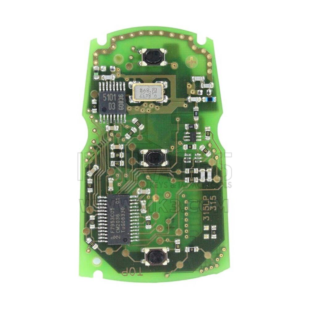 PCB remoto inteligente BMW CAS3 original com 3 botões 315 MHz