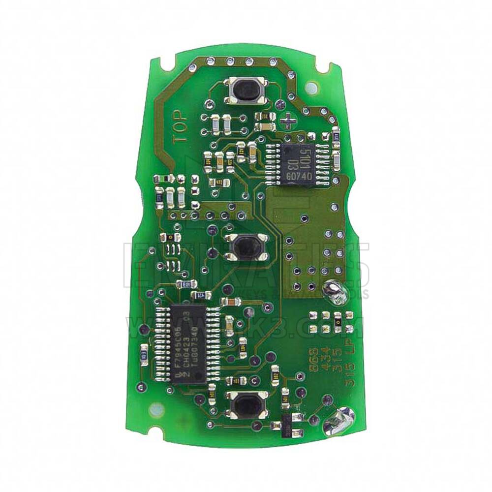 Carte PCB d'origine BMW CAS3 à distance 3 boutons 315 MHz