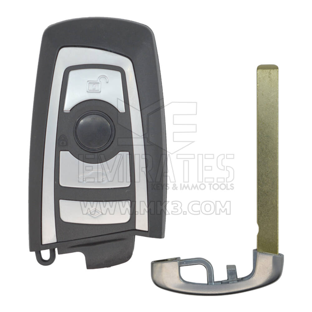 BMW Remote Key , New BMW FEM Smart Remote Key 4 Buttons 434.63MHz Silver Color PCF7945P / HITAG PRO / 49 CHIP Transponder  FCC ID: YG0HUF5767| Emirates Keys