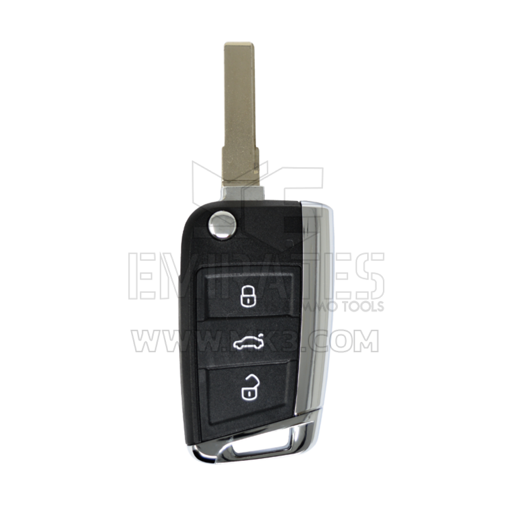 VW Golf Flip Remote Key Shell 3 Buttons HU66 Blade High Quality, Mk3 Remote Key Cover, Key Fob Shells Replacement At Low Prices. | Emirates Keys