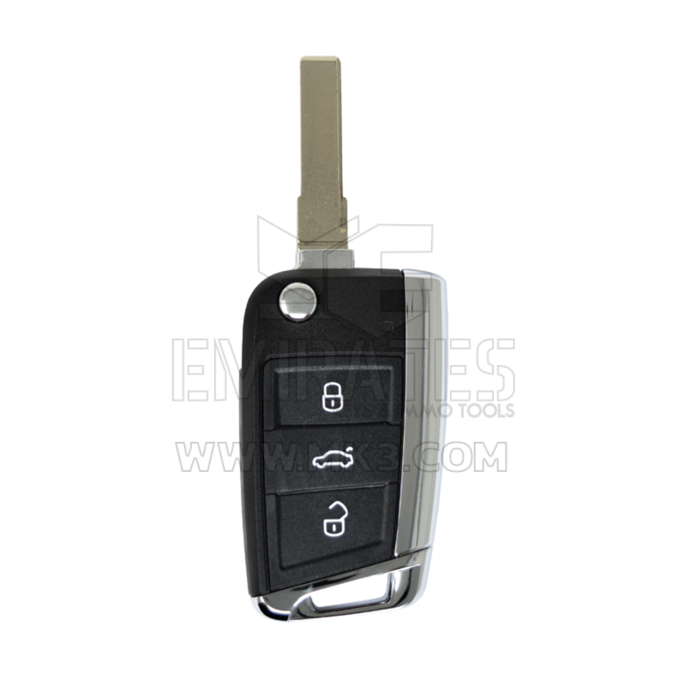 VW Golf Flip Remote Key Shell 3 أزرار HU66 Blade عالية الجودة، Mk3 غطاء مفتاح بعيد، استبدال قذائف مفتاح فوب بأسعار منخفضة. | مفاتيح الإمارات