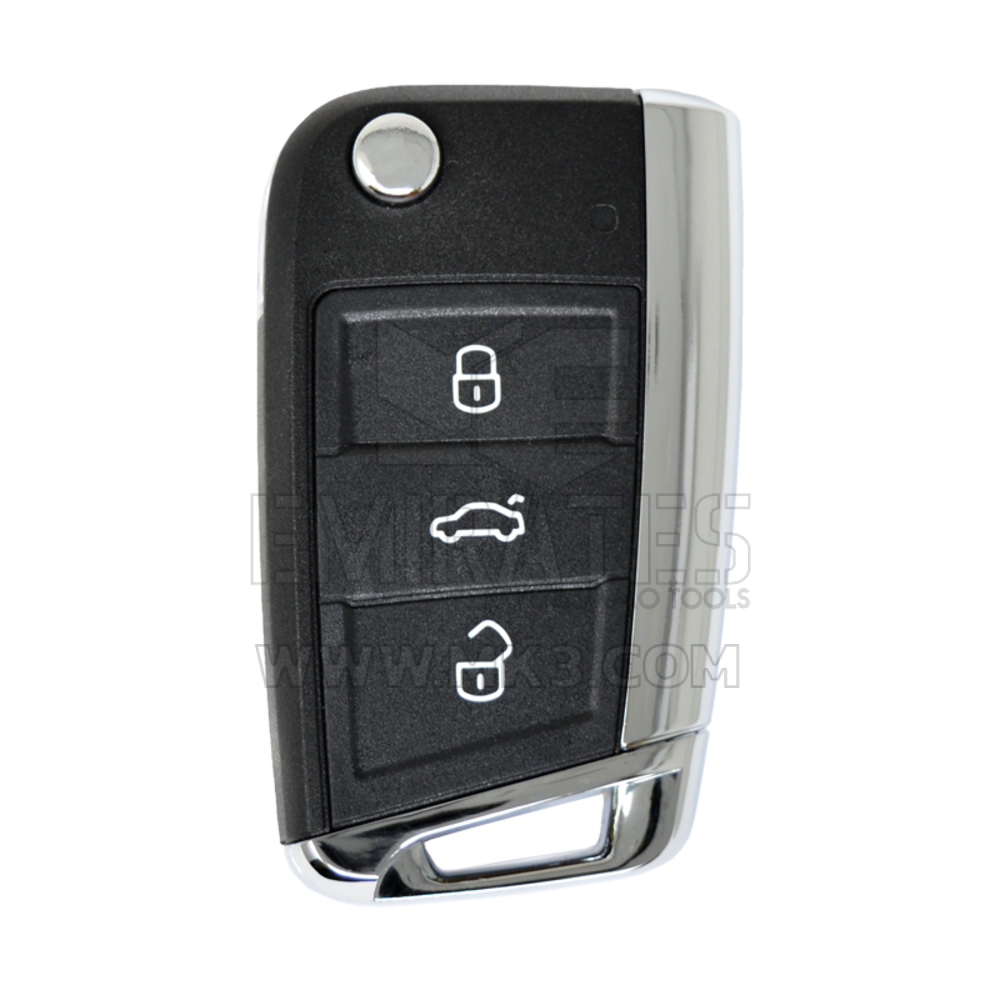 VW Golf Flip Remote Key Shell 3 Buttons HU66 Blade