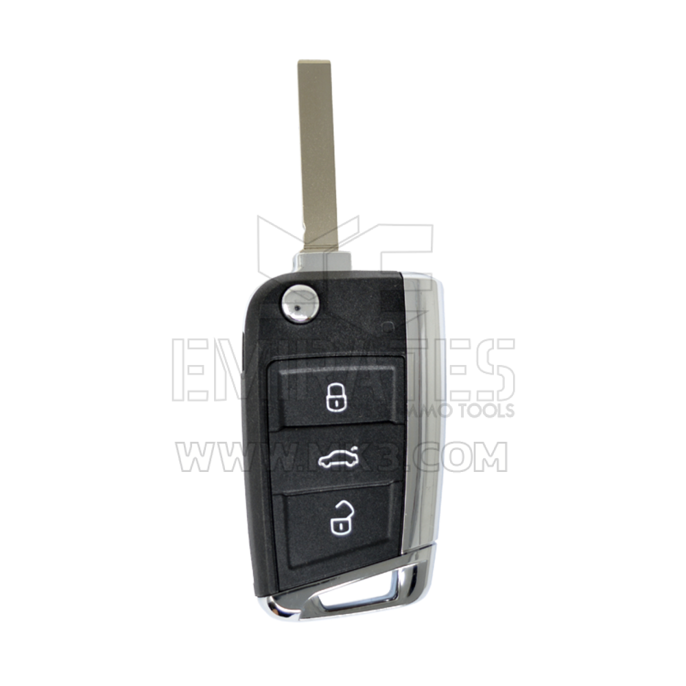 VW Polo Flip Remote Key Shell 3 Buttons HU162 Blade High Quality, Mk3 Remote Key Cover, Key Fob Shells Replacement At Low Prices.  | Emirates Keys
