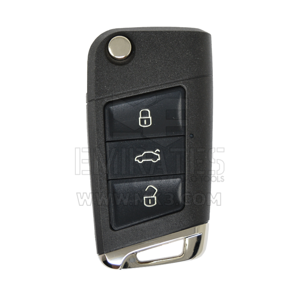 Volkswagen VW Modified Flip Remote Key Shell 3 Buttons HU66 Blade