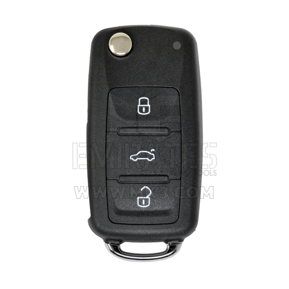 Volkswagen VW Flip Remote Key Shell UDS 3 Buttons