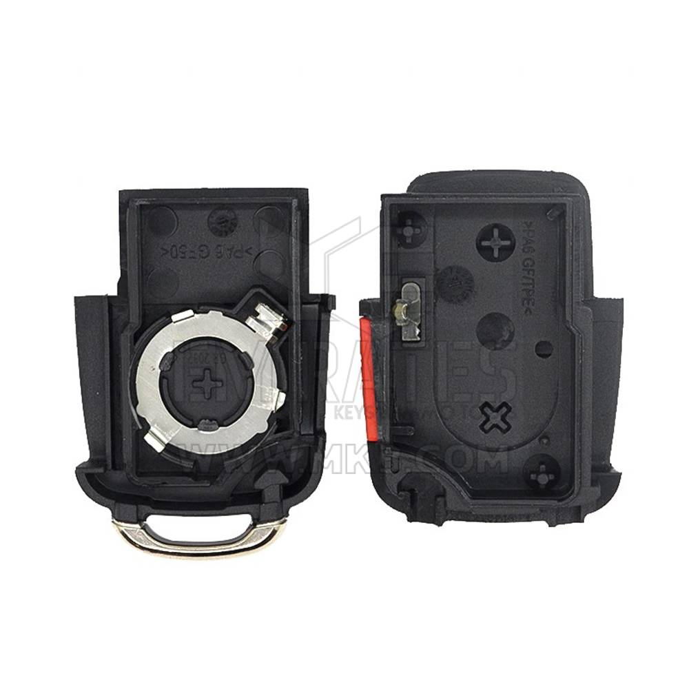 Volkswagen VW Flip Remote Key Shell 2+1 زر مع حامل بطارية عالي الجودة، غطاء مفتاح التحكم عن بعد Mk3، استبدال أغطية المفاتيح بأسعار منخفضة.